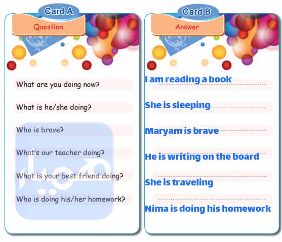 جواب صفحه 40 انگلیسی نهم