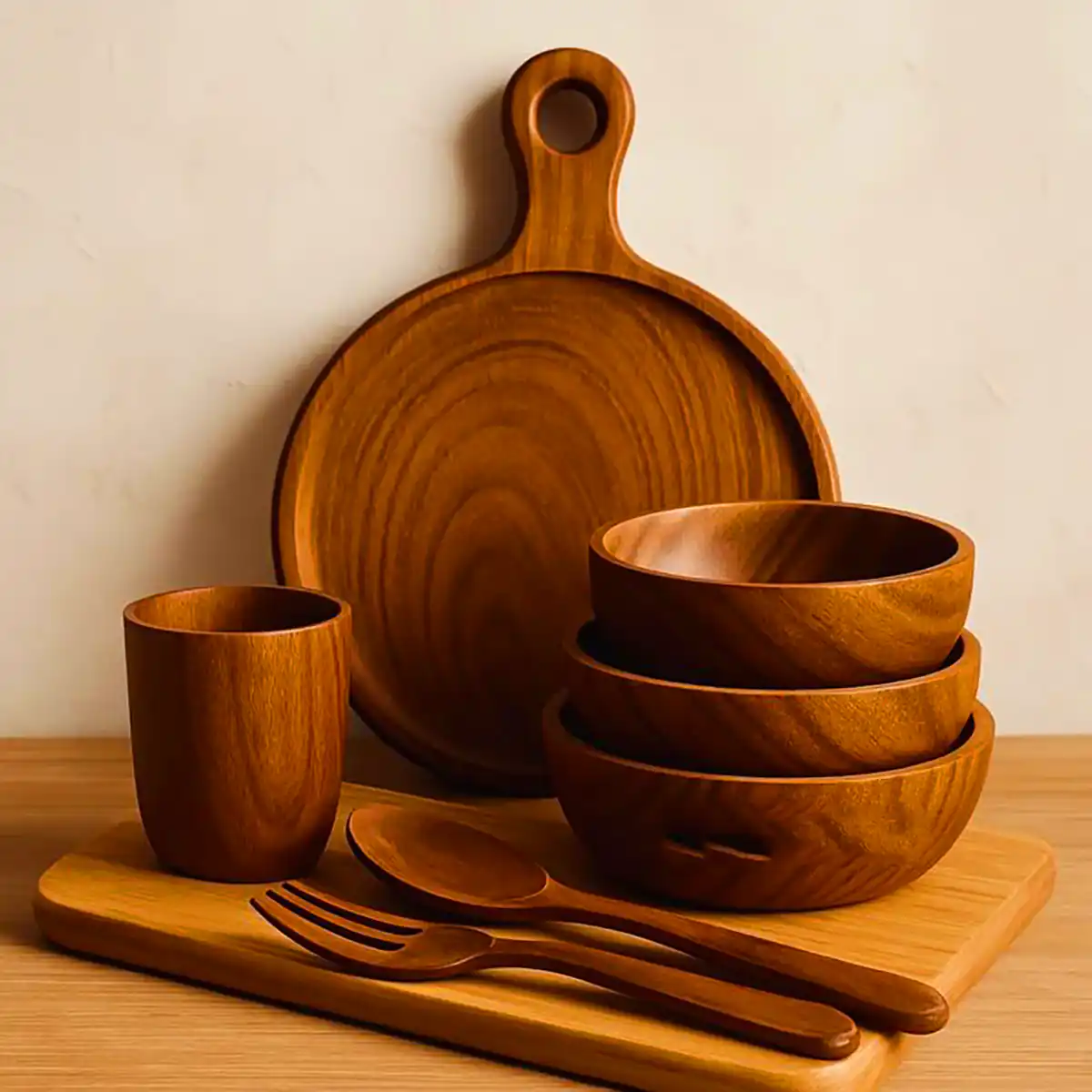 ظروف چوبی شیک و مدرن