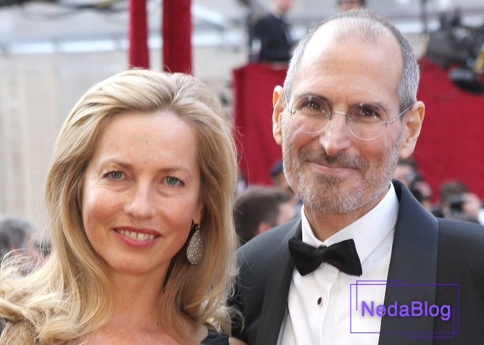 استیو جابز و همسرش