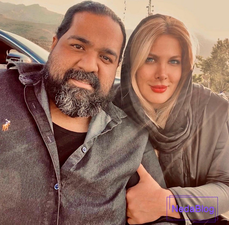 رضا صادقی و همسرش