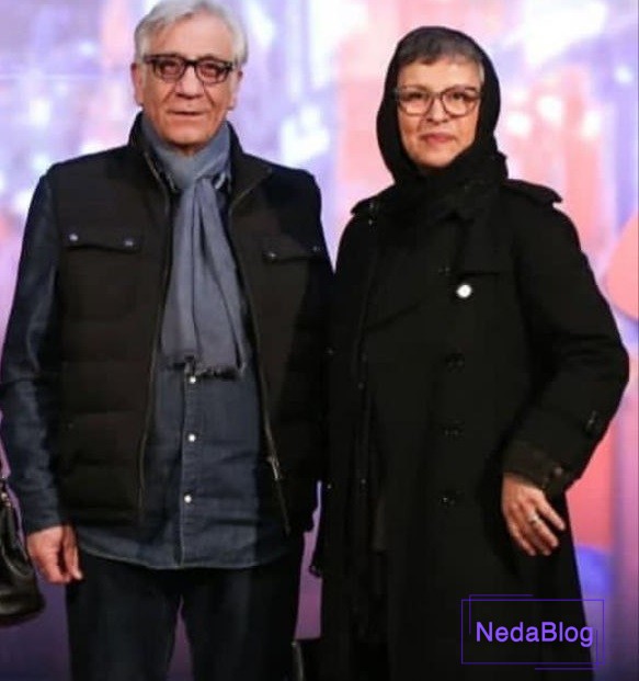 مسعود رایگان در کنار همسرش رویا تیموریان