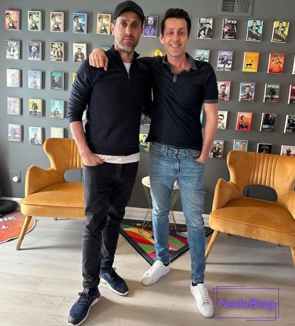 مکس امینی در کنار علی کریمی