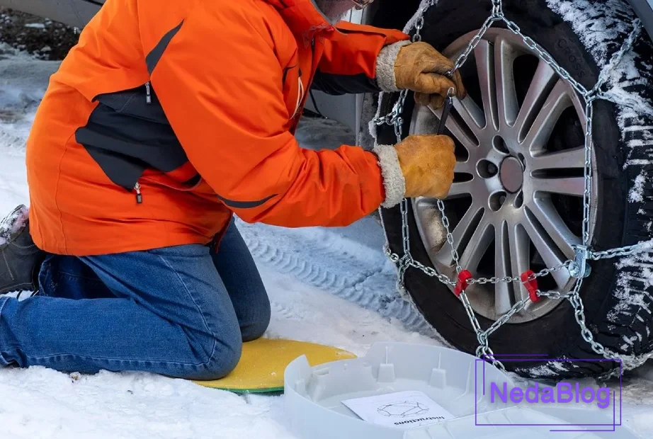 روش بستن زنجیر چرخ