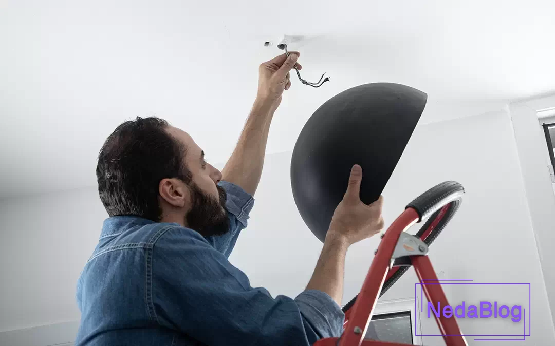 پایین آوردن لوستر قبلی