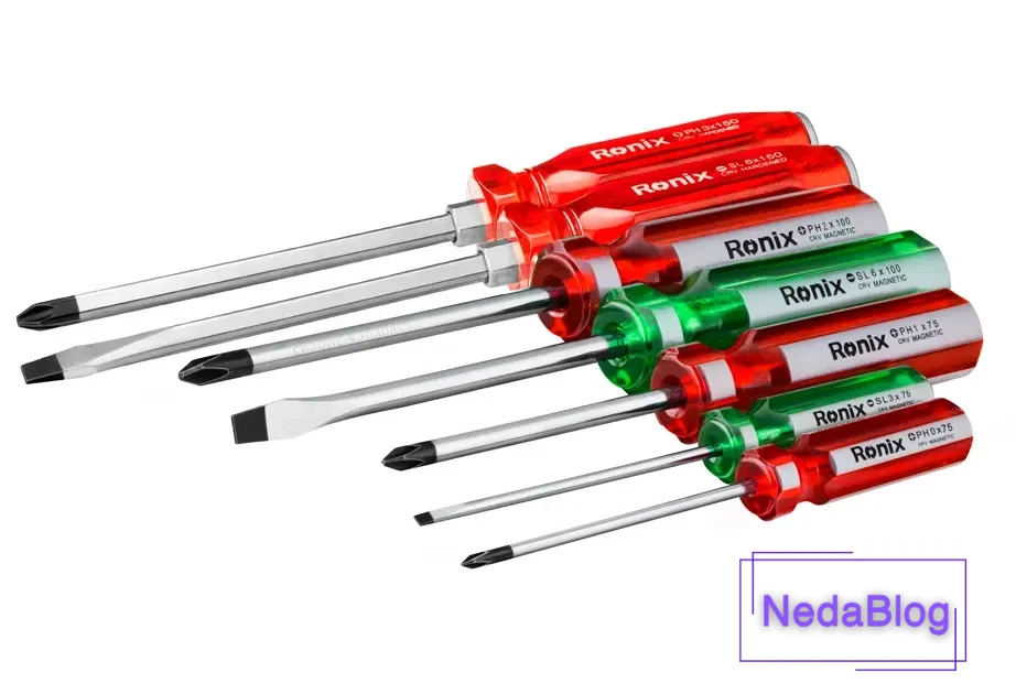 مجموعه پیچ گوشتی 7 عددی رونیکس مدل RH-2702