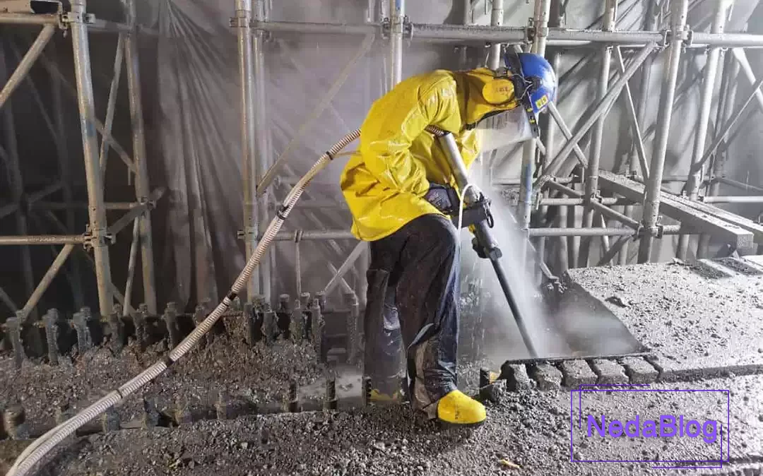 تخریب بتن آرمه با واترجت