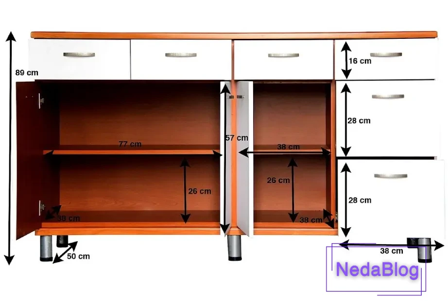 سایز کابینت