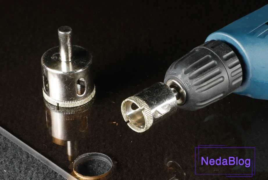 سوراخ‌کردن شیشه با دریل رونیکس