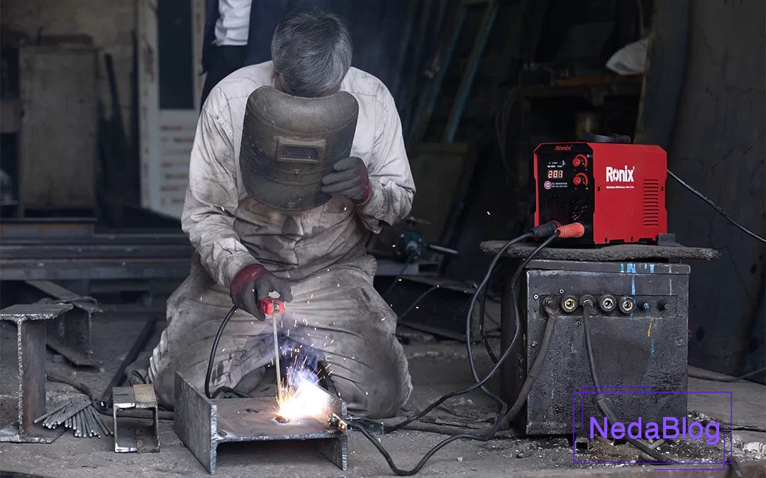 جوشکاری با الکترود پنج با 200 آمپر واقعی