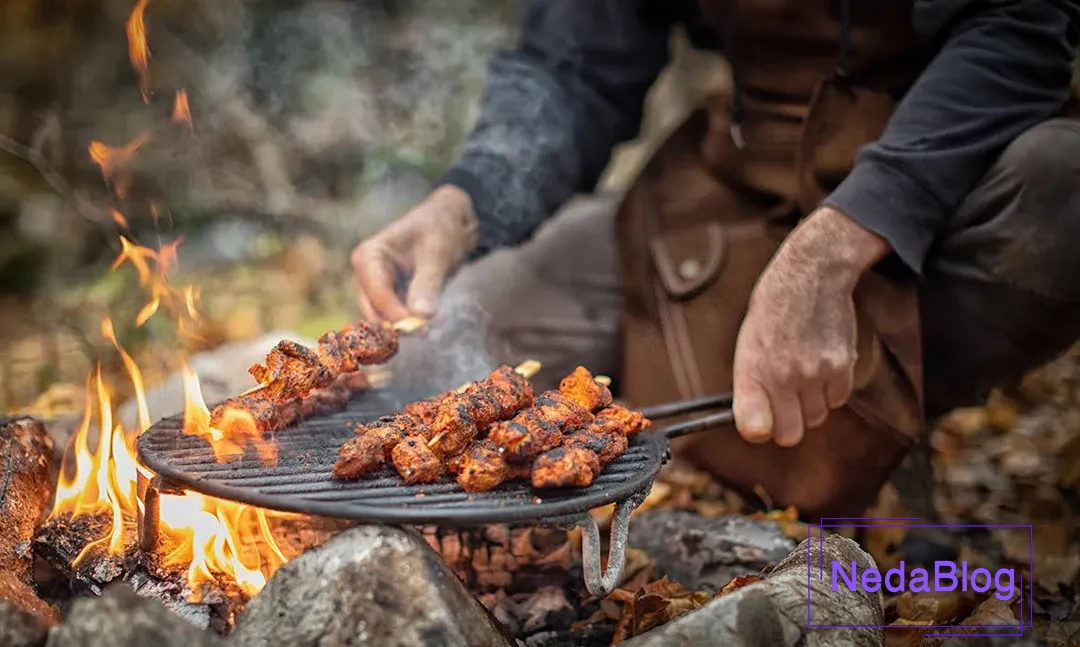 غذای ساده در طبیعت
