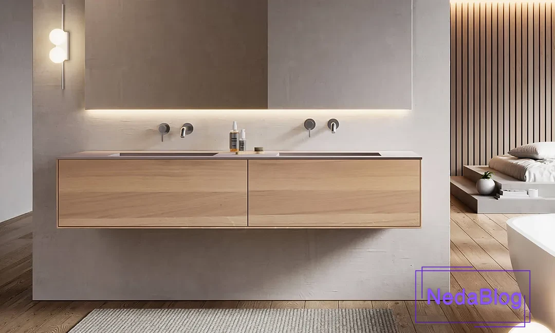 روشویی کابینتی دیواری