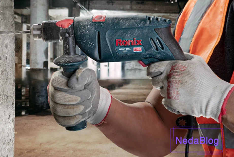 کار با دریل برقی رونیکس