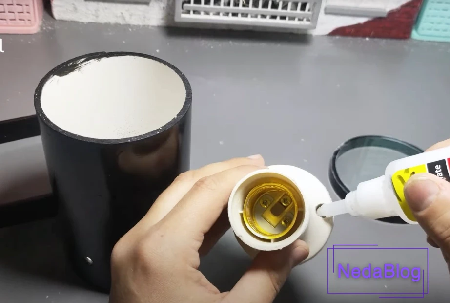 مراحل ساختن نورافکن در خانه