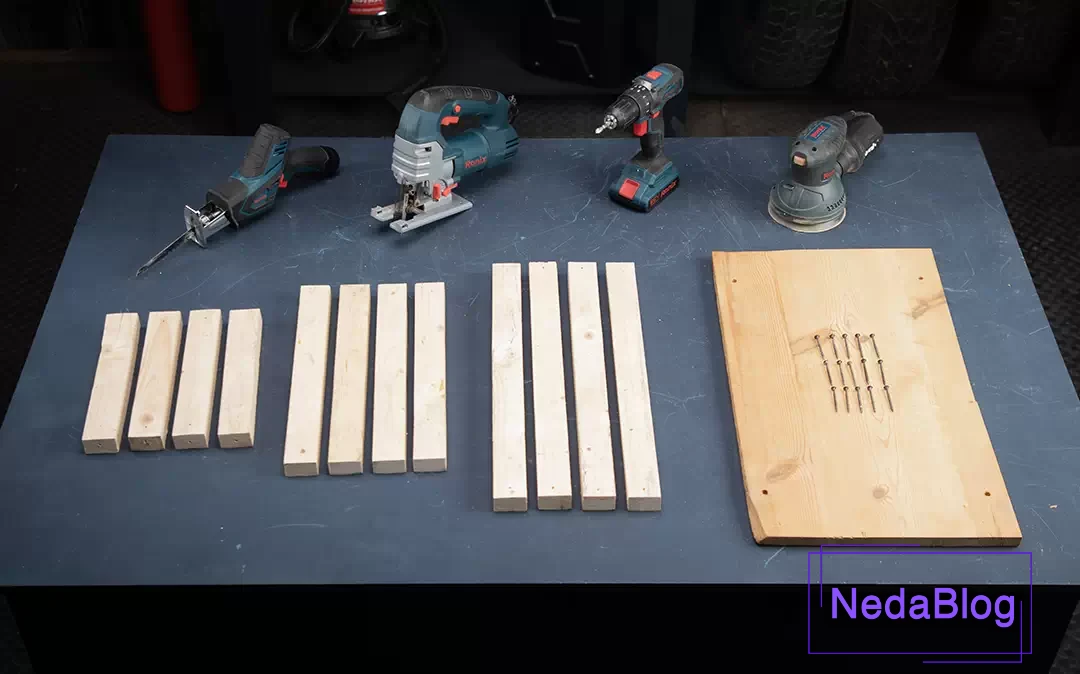 وسایل مورد نیاز ساخت میز چوبی