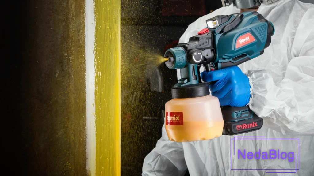 معرفی پیستوله رنگ پاش شارژی 20 ولت 8604: ویژگی و کاربردها