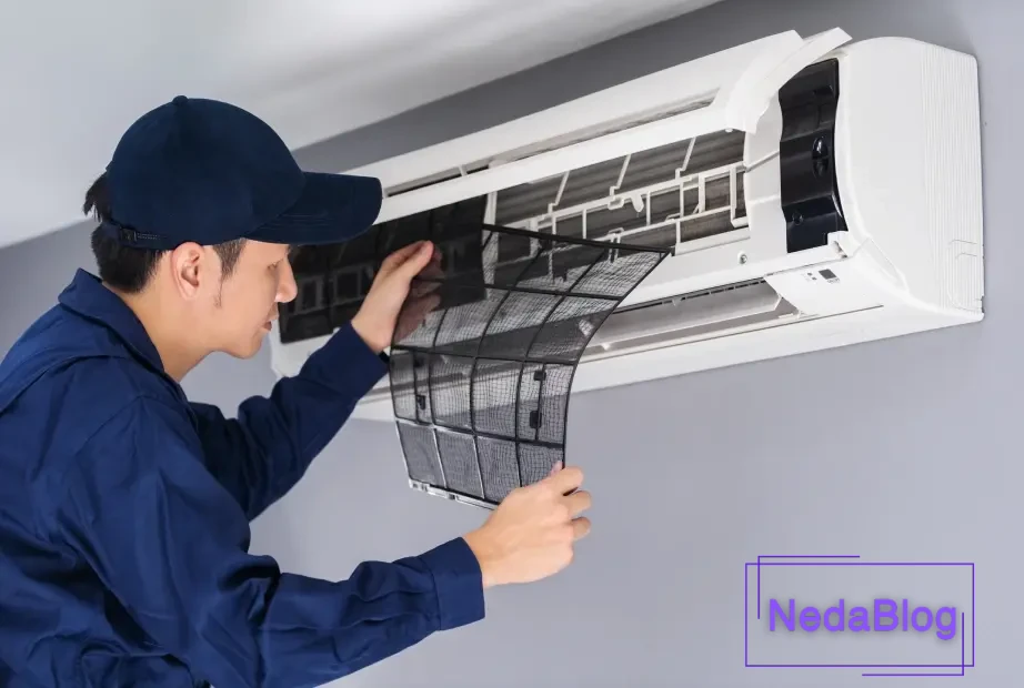 تمیزکردن فیلتر کولر گازی