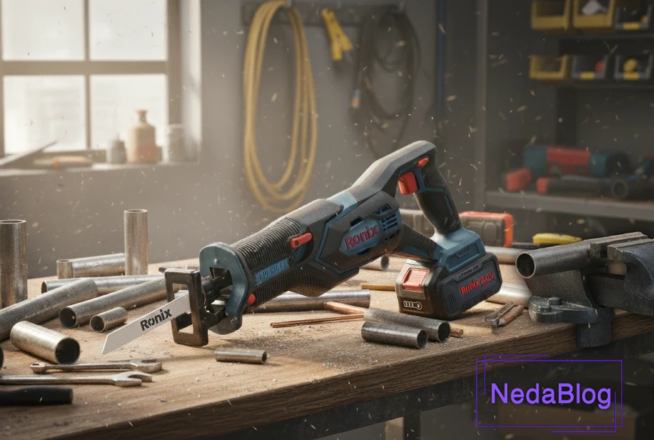 اره افقی‌بر شارژی 40 ولت رونیکس مدل 8904