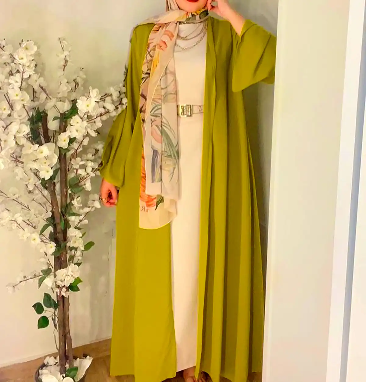 مانتو عبایی بلند کرپ