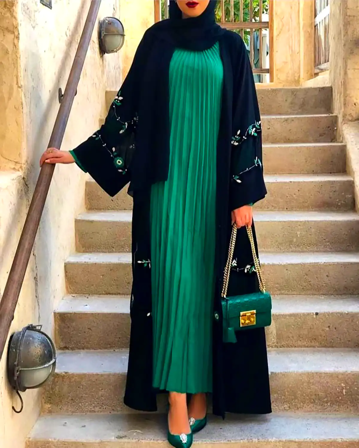 مانتو عبایی بلند کرپ