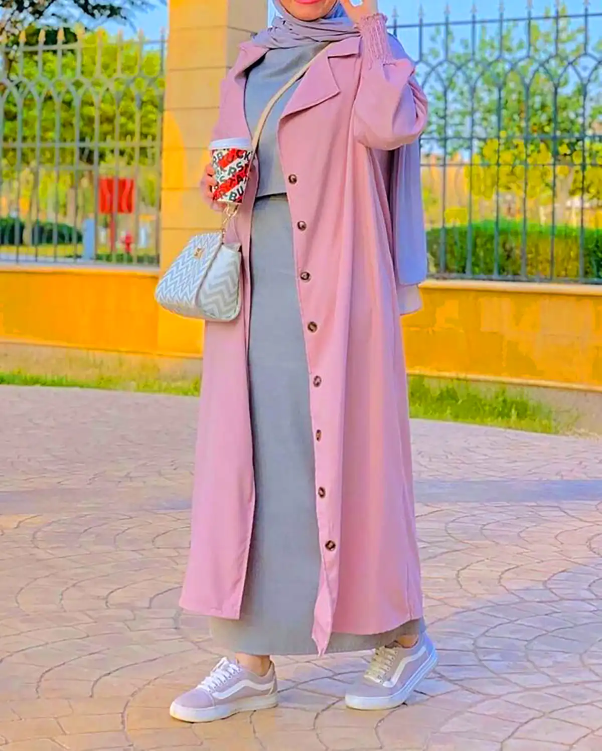 مانتو عبایی بلند کرپ