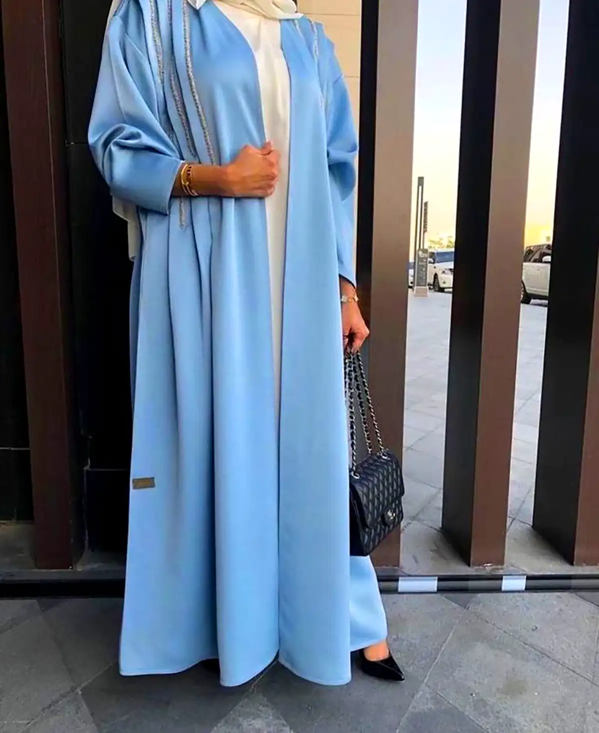 مانتو عبایی بلند کرپ