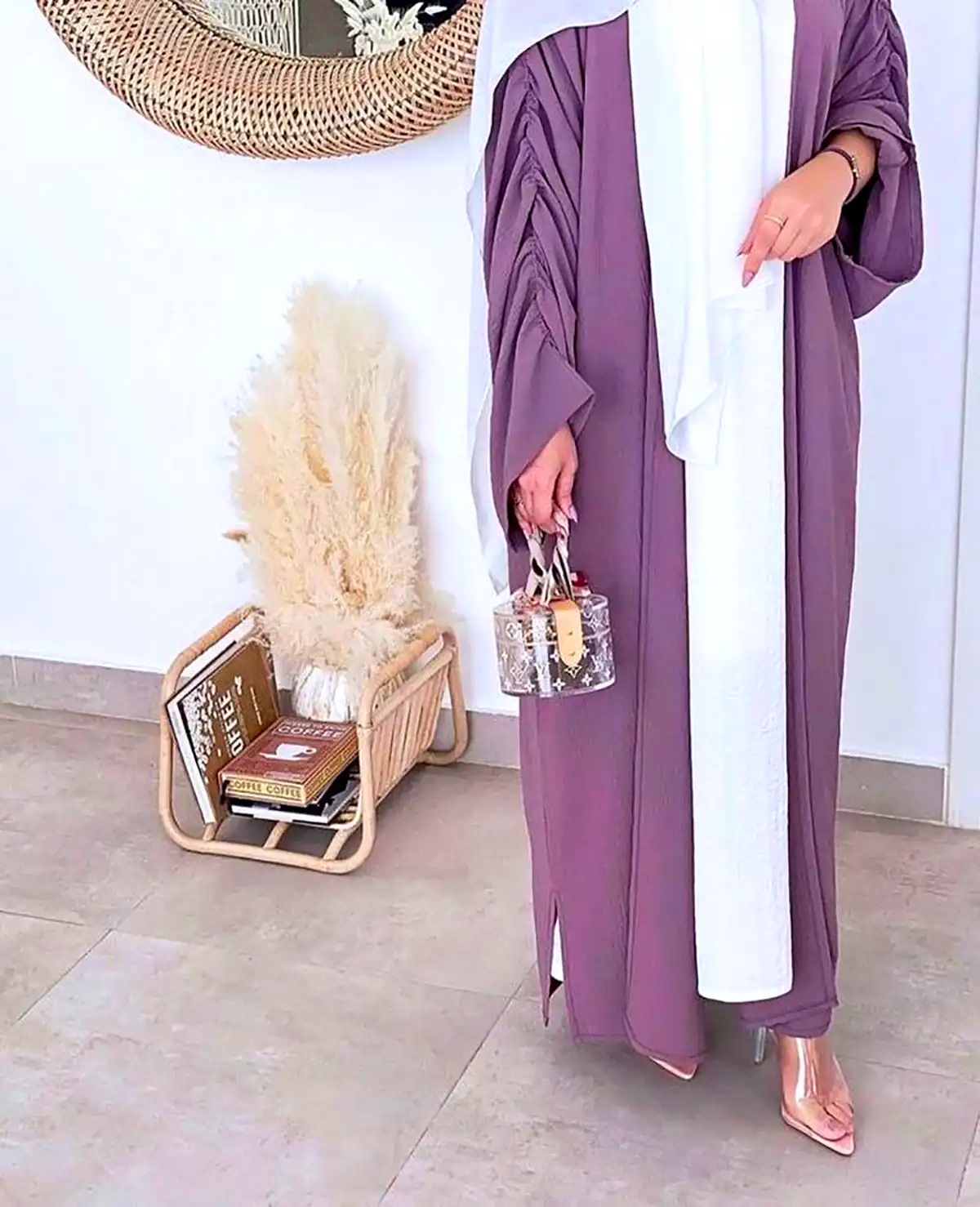 مانتو عبایی بلند کرپ