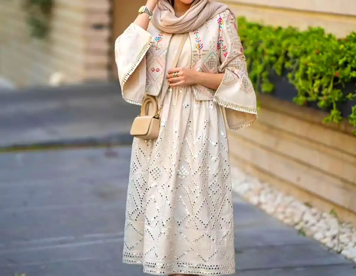 مانتو کرپ شیک و عروسکی