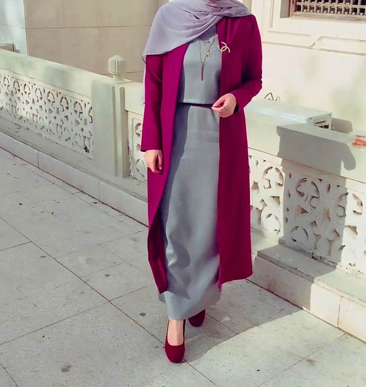 مانتو کرپ سرخابی