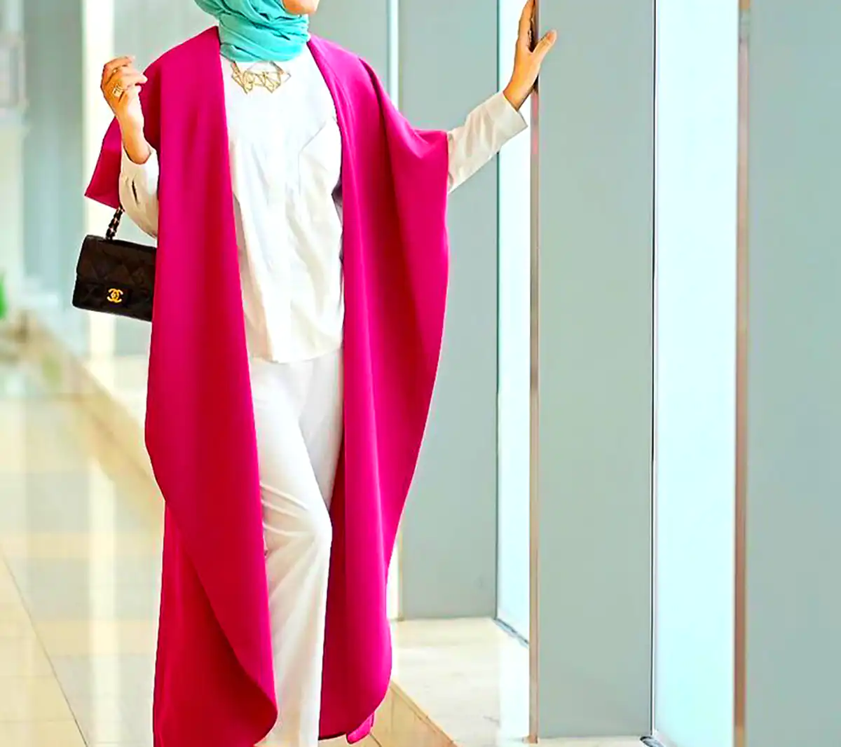 مانتو کرپ سرخابی