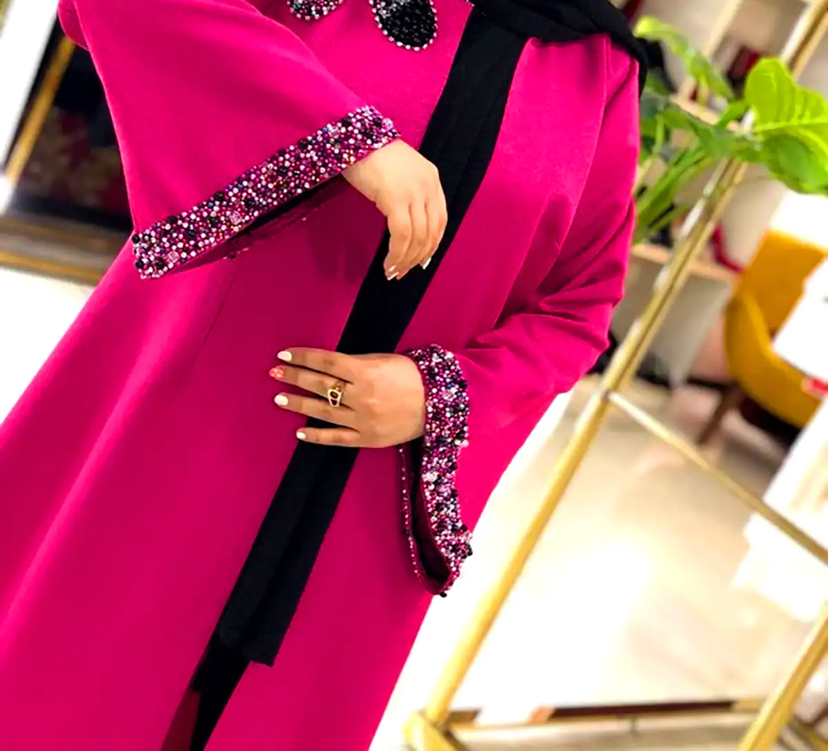 مانتو کرپ سرخابی