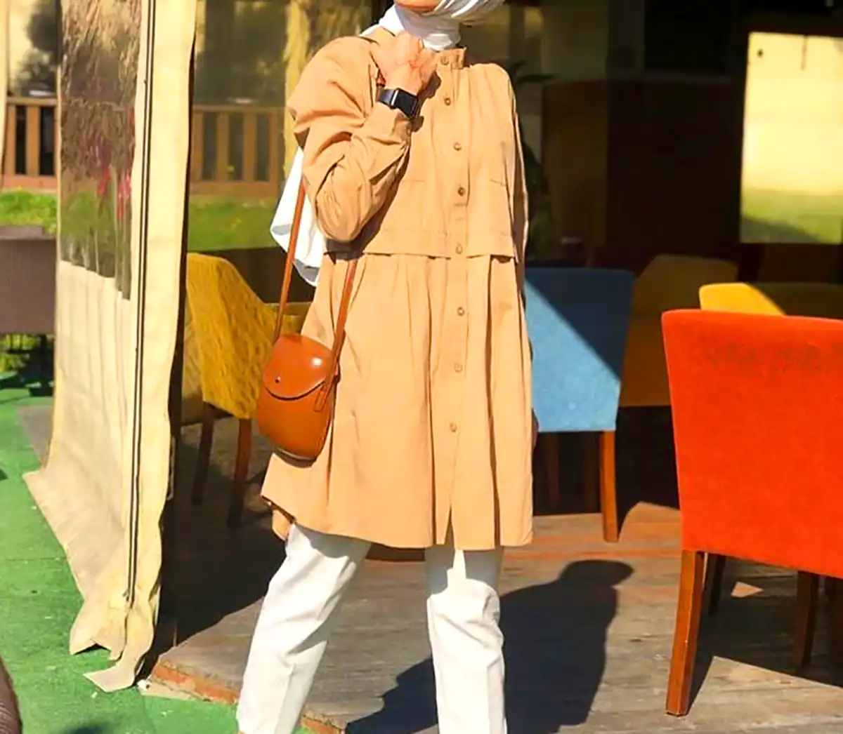 مانتو کتانی اسپرت