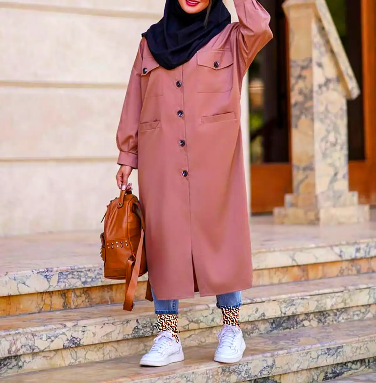 مانتو کتانی اسپرت