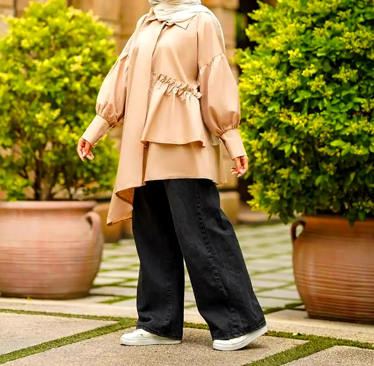 مانتو کتانی اسپرت