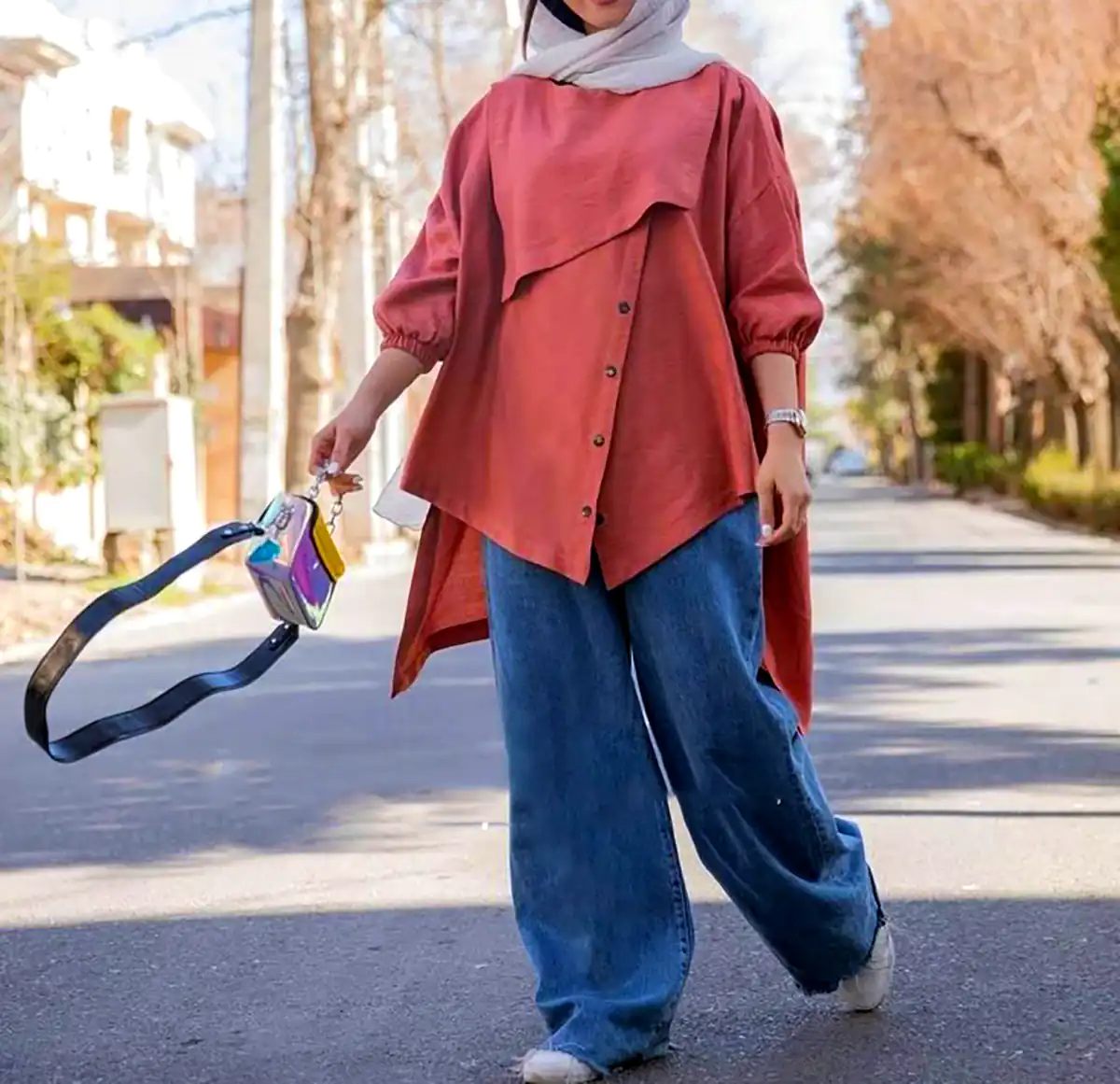 مانتو کتانی اسپرت