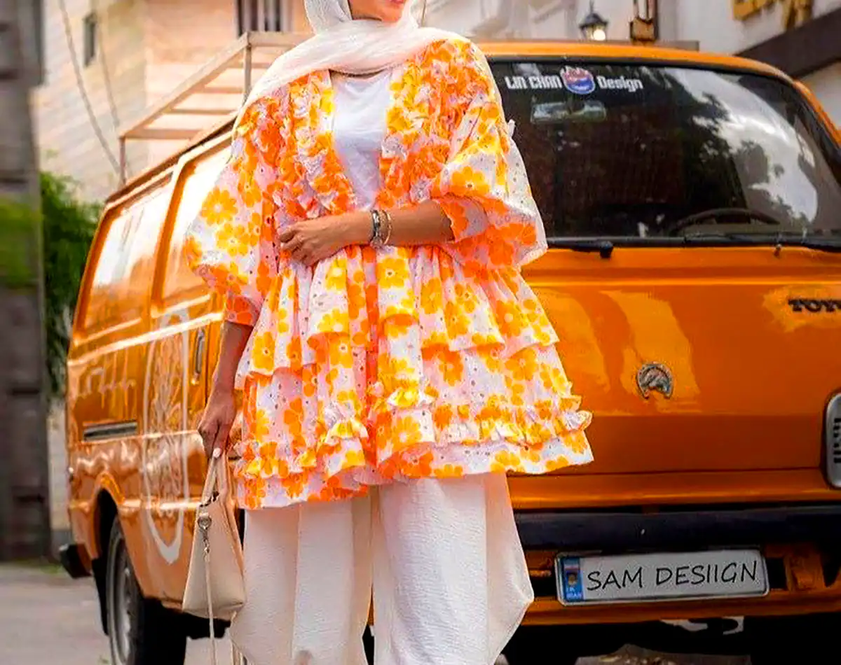 مانتو رنگی پر انرژی