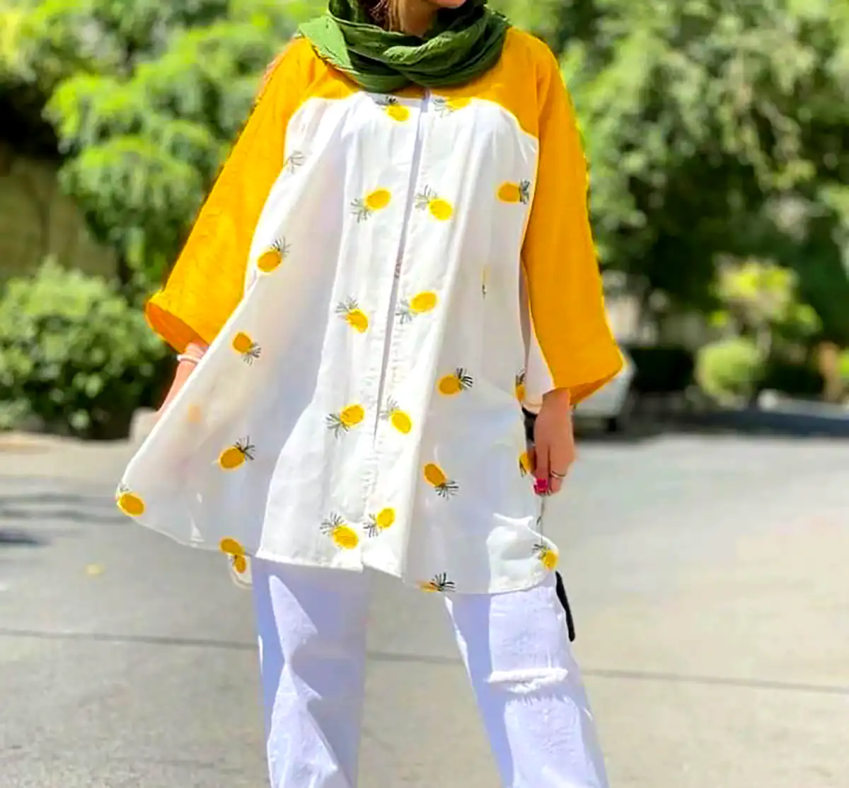 مانتو رنگی پر انرژی