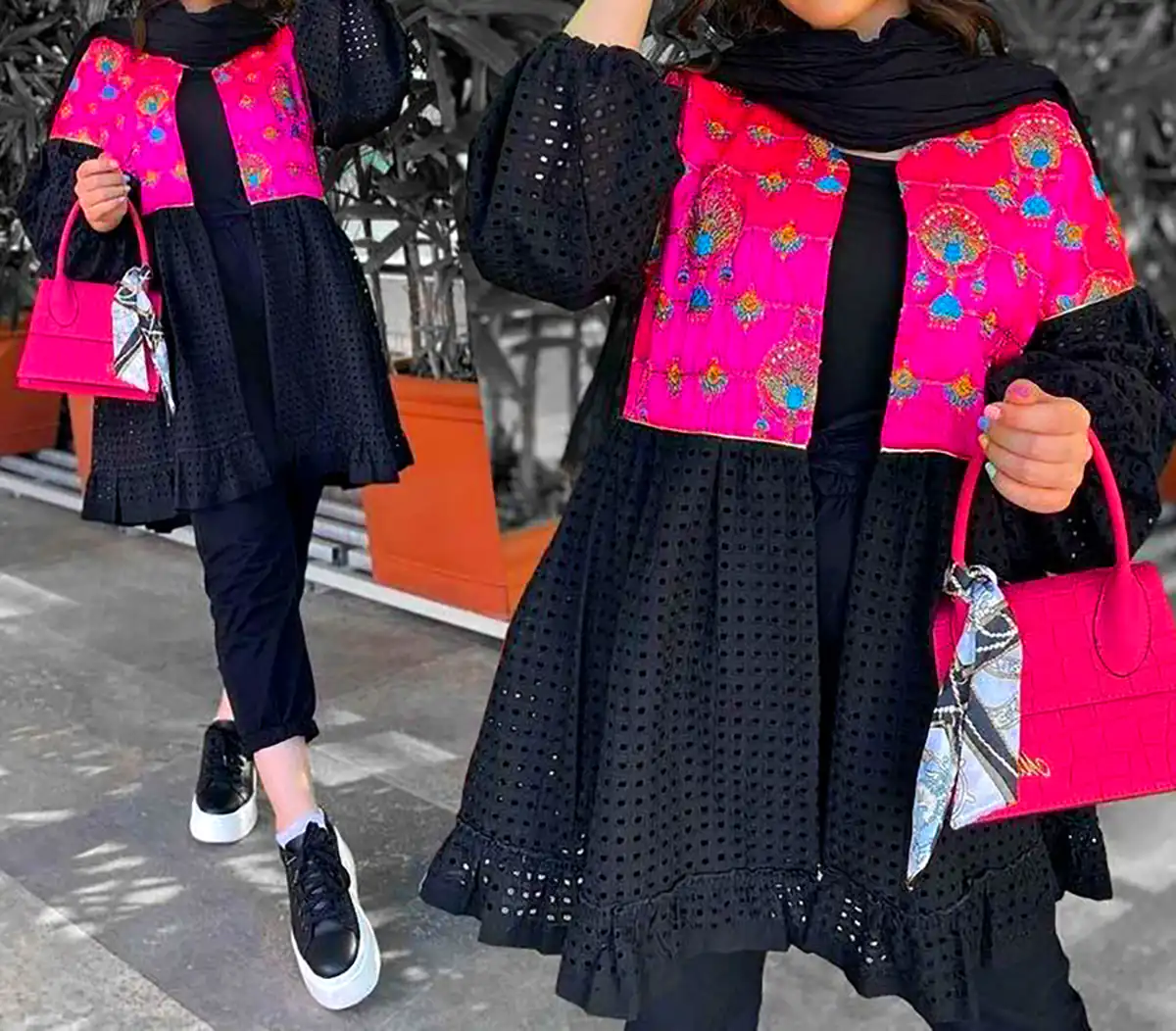 مانتو رنگی پر انرژی