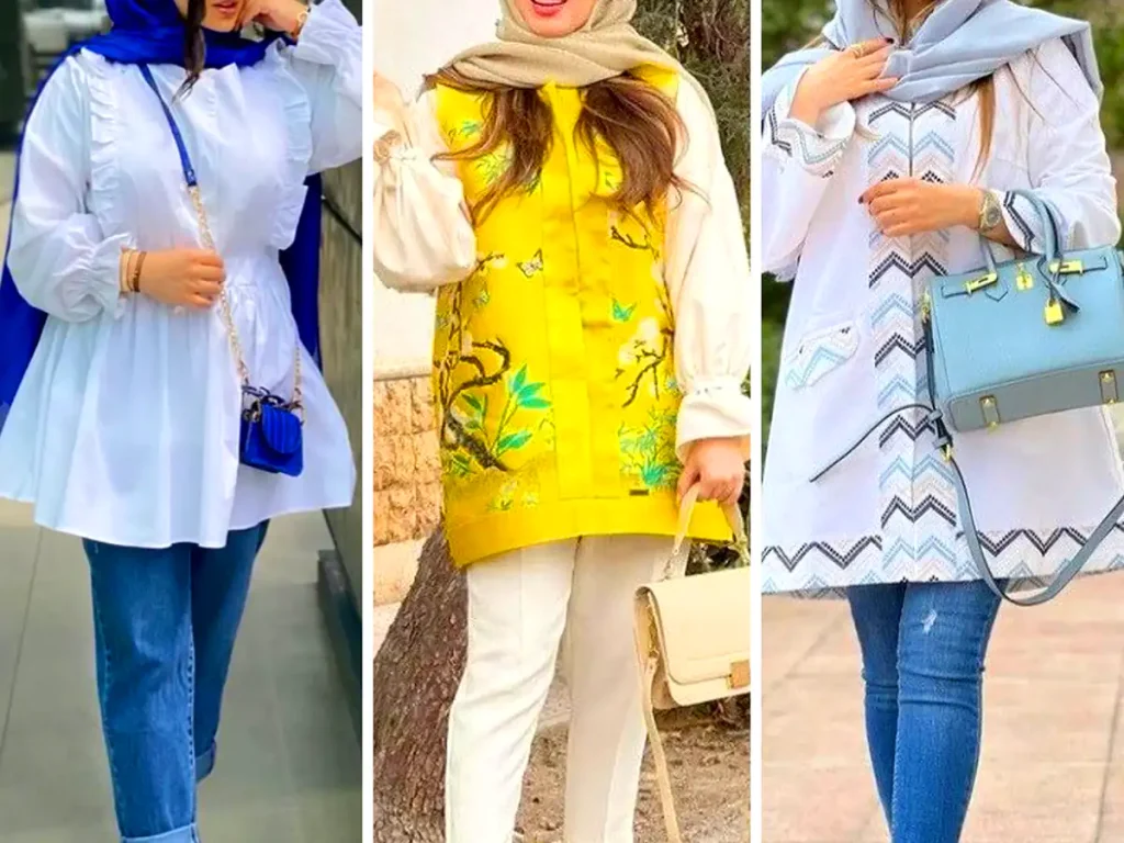 مانتو رنگی پر انرژی