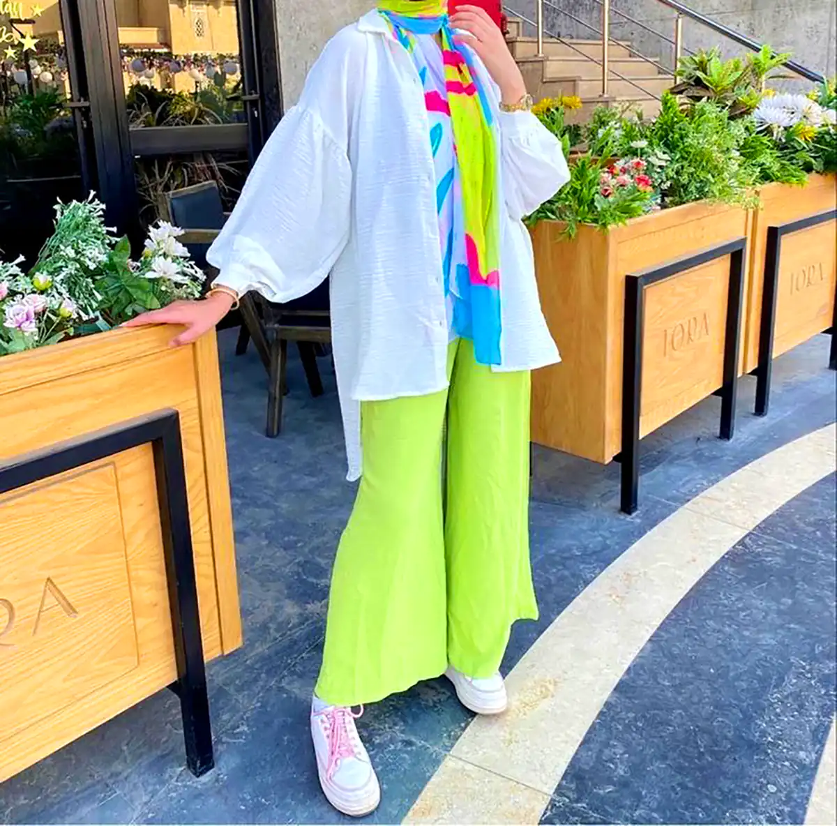 مانتو رنگی شاد