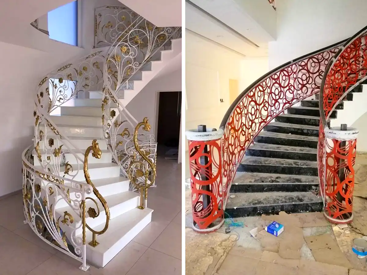 نرده راه پله فرفورژه