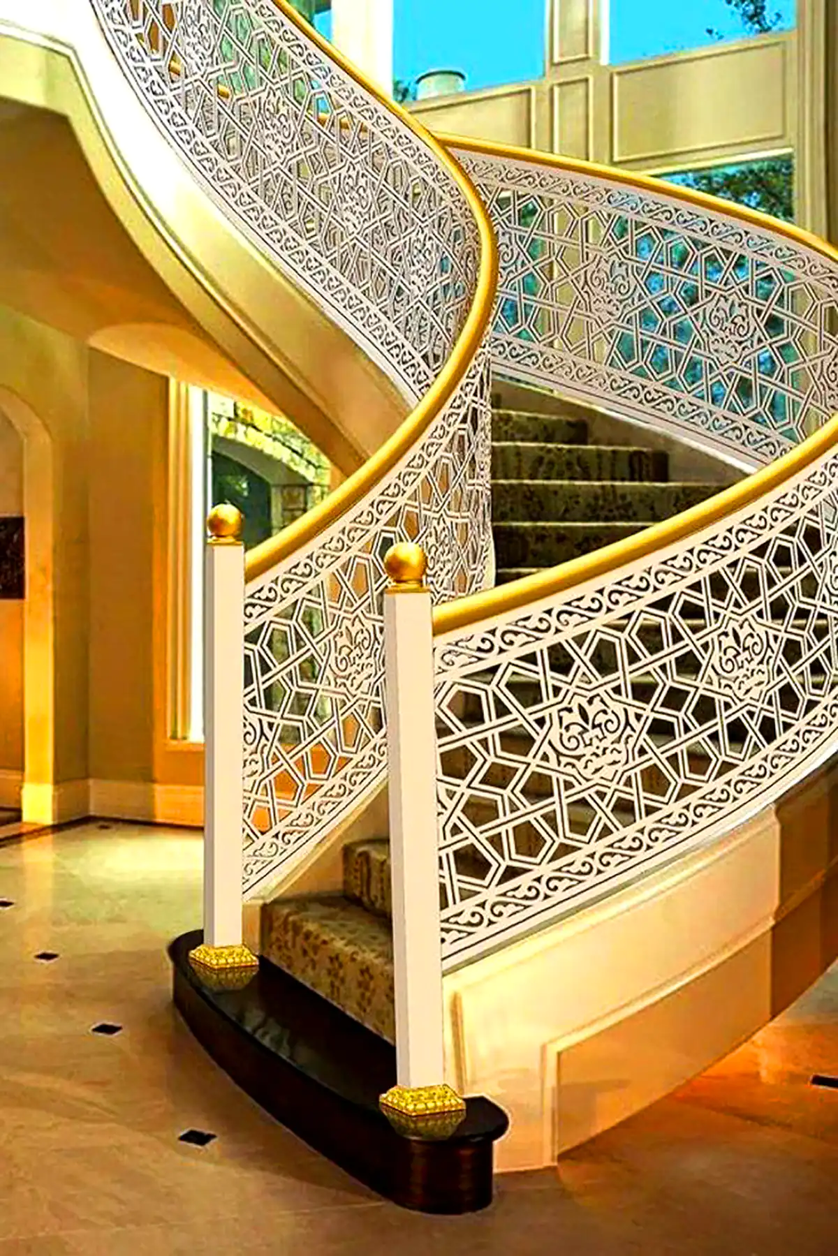 نرده راه پله فرفورژه