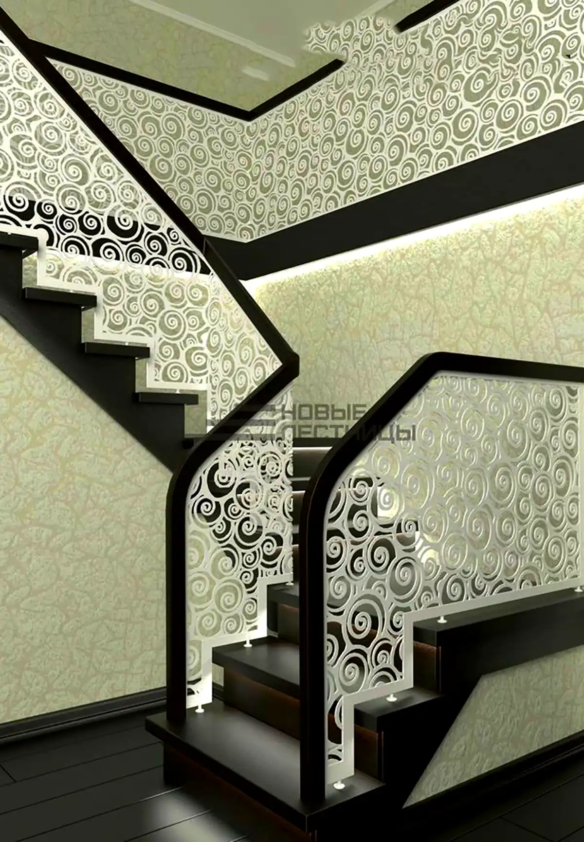 نرده راه پله فرفورژه