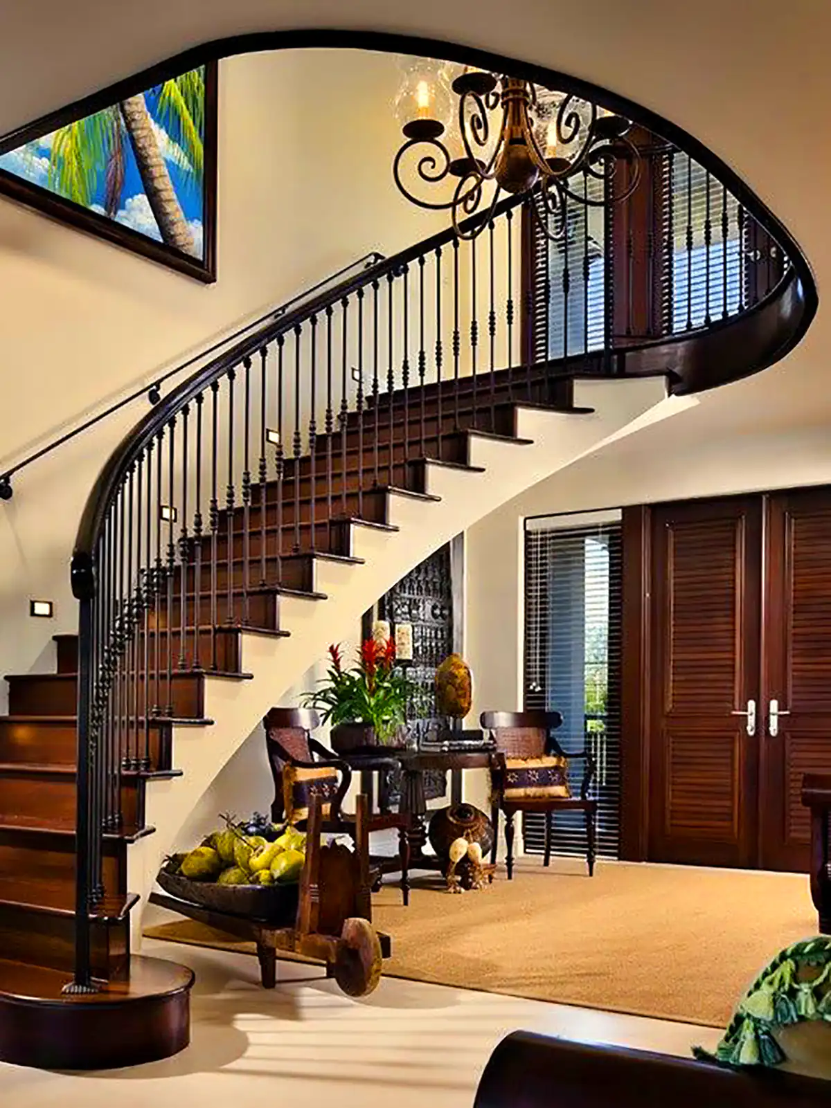 نرده راه پله فرفورژه