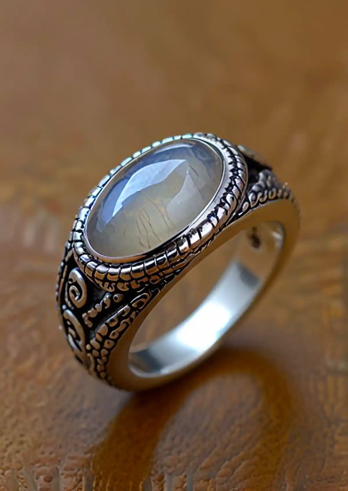 انگشتر سنگی مردانه شیک