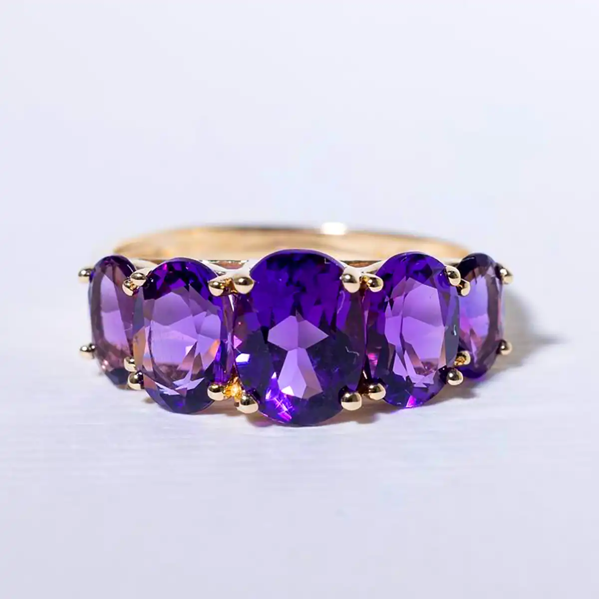 انگشتر آمیتیست بنفش ترند