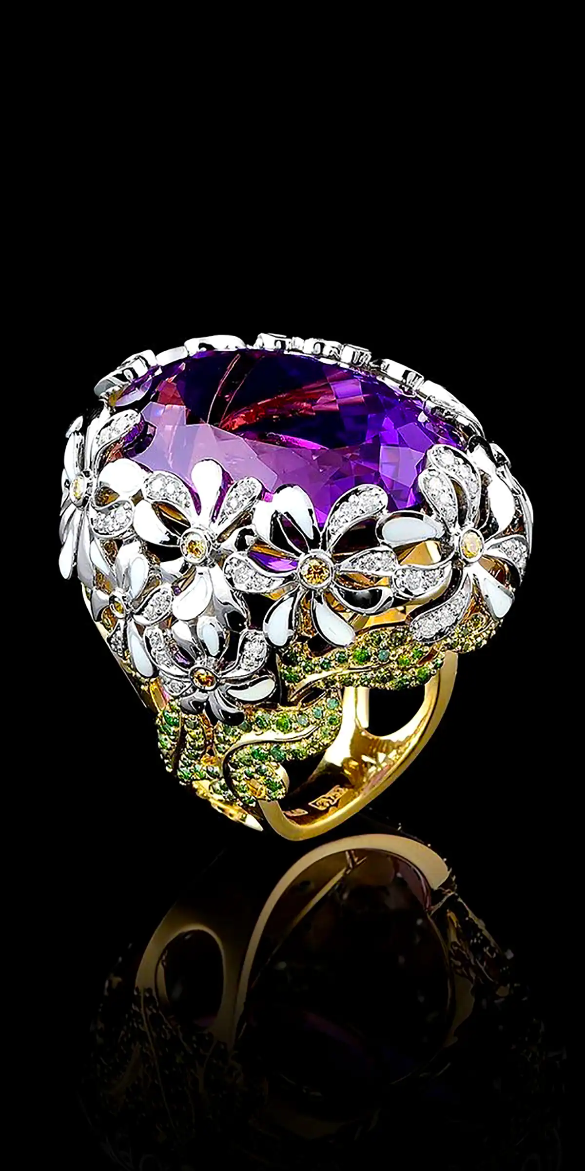 انگشتر آمیتیست بنفش ترند