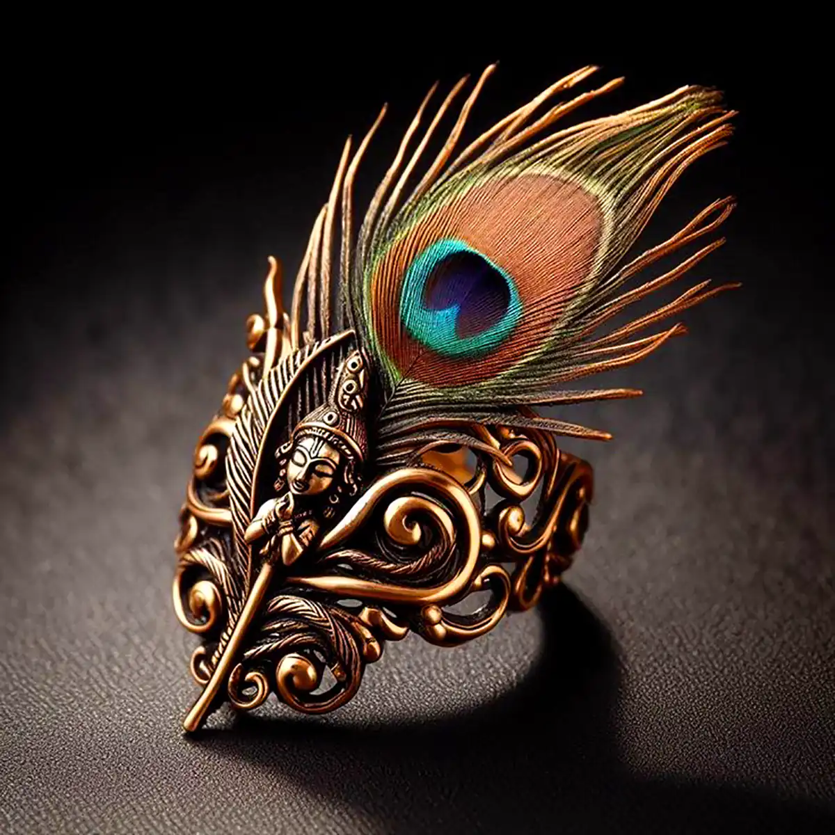 انگشتر طرح طاووس