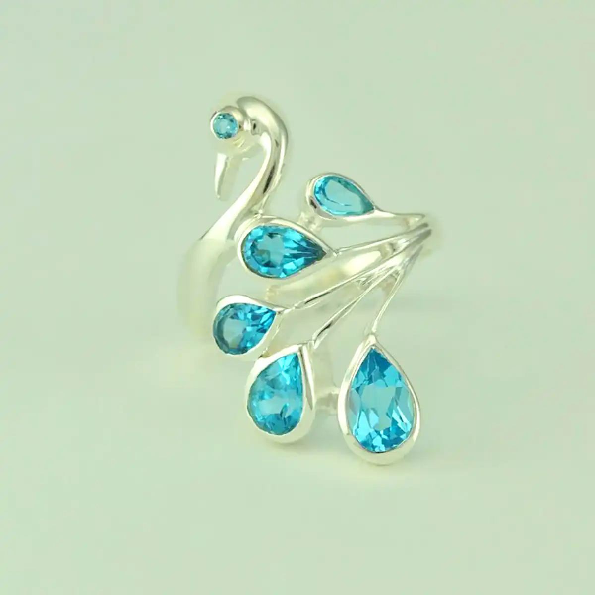 انگشتر طرح طاووس