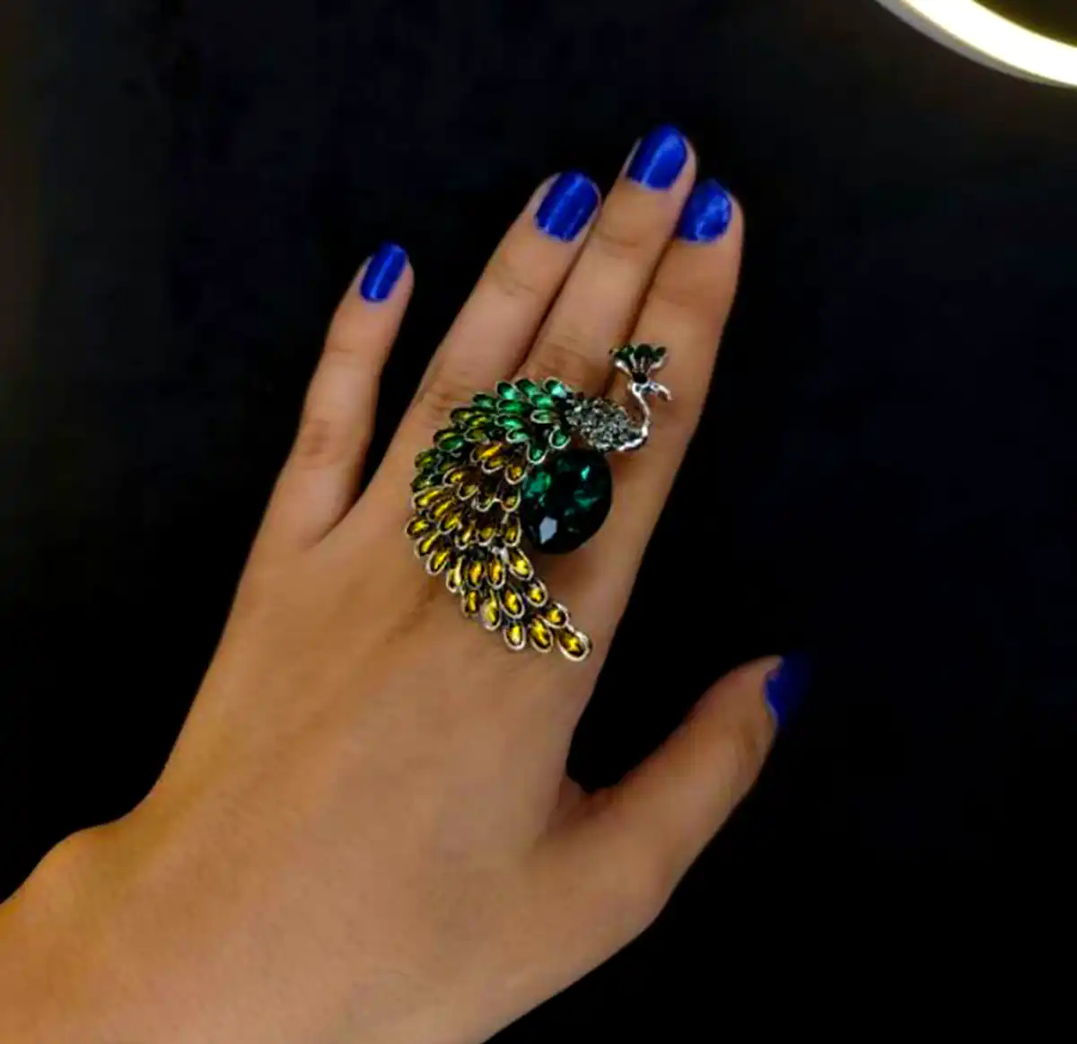 انگشتر طرح طاووس