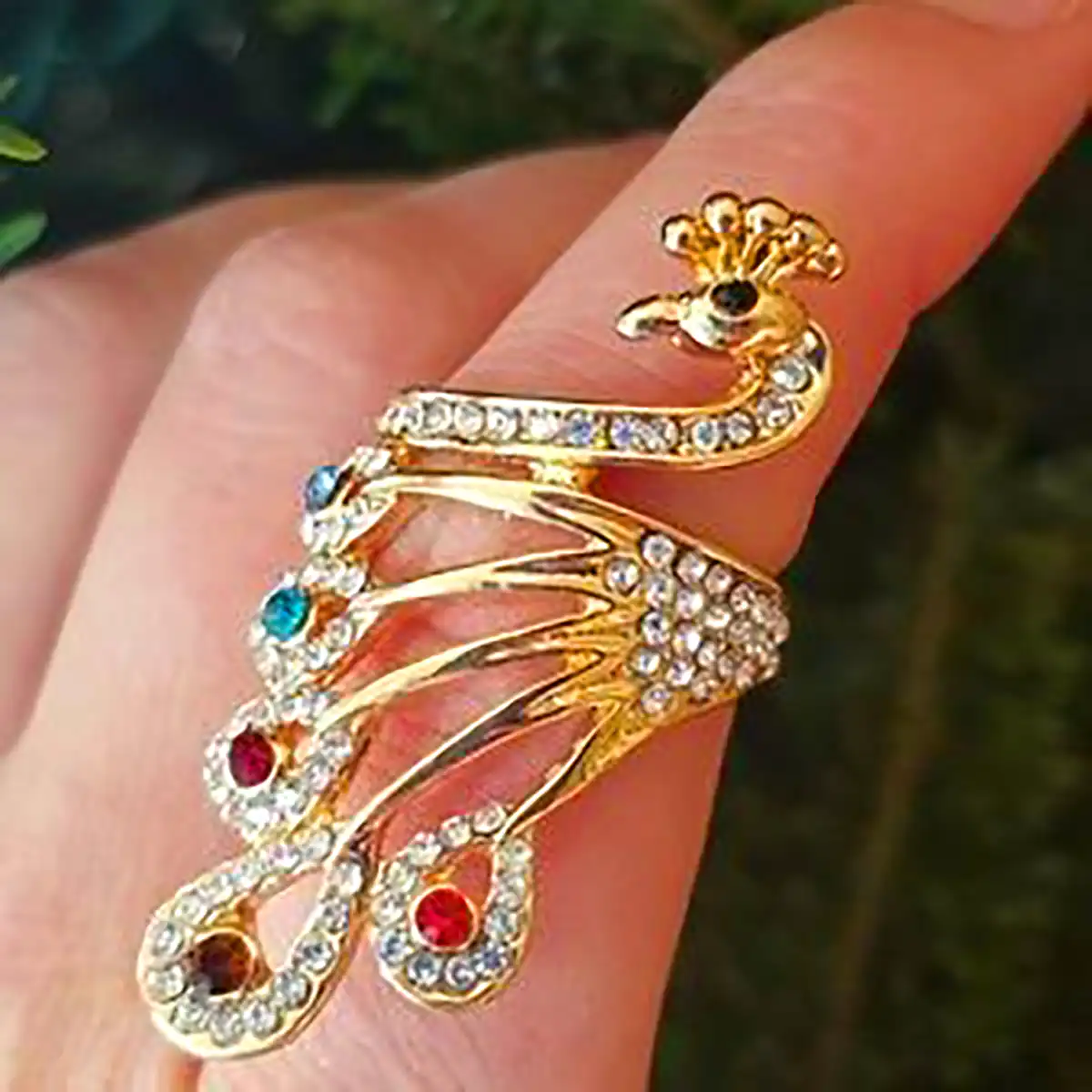 انگشتر طرح طاووس